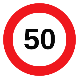 Biển giới hạn 50 km/h